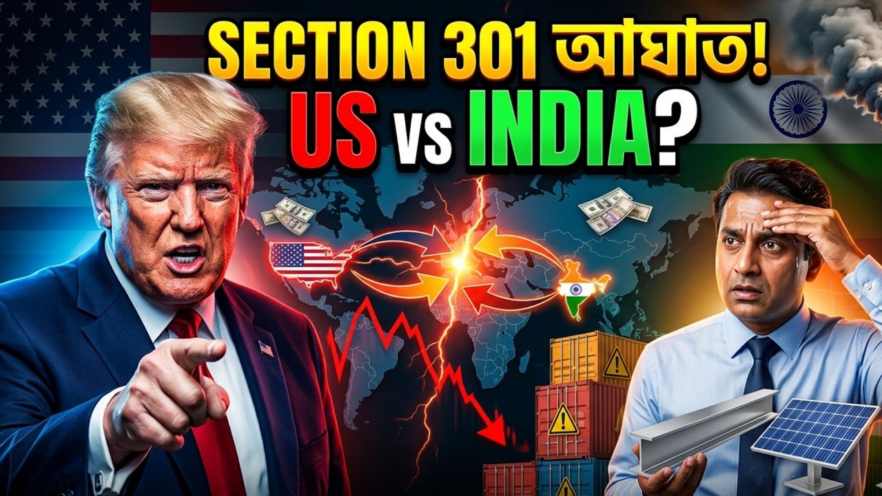 আমেরিকার Section 301 দিয়ে ভারতের বিরুদ্ধে তদন্ত! ট্রাম্প কেন ভয় পাচ্ছে ভারতকে? | US India Trade War