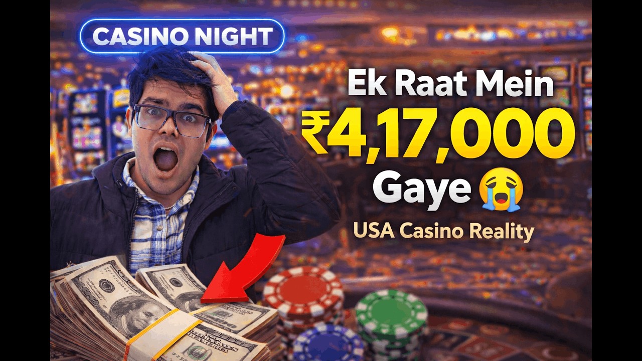 Ek Raat Mein ₹4,17,000 Gaye 😭 USA Casino Reality | Vlog 🇺🇸 #nyc #casino