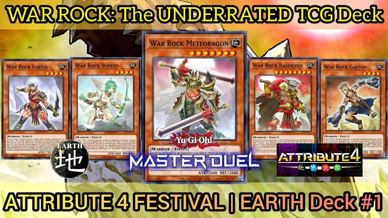 WAR ROCK: The UNDERRATED TCG Deck | Attribute 4 | EARTH🌄 [Yu-Gi-Oh! MASTER DUEL]