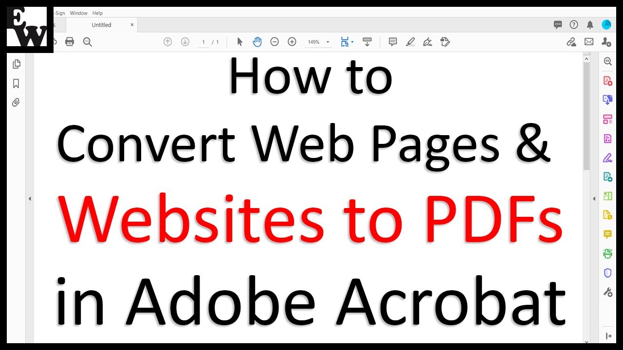 How to Convert Web Pages and Websites to PDFs in Adobe Acrobat (PC & Mac)