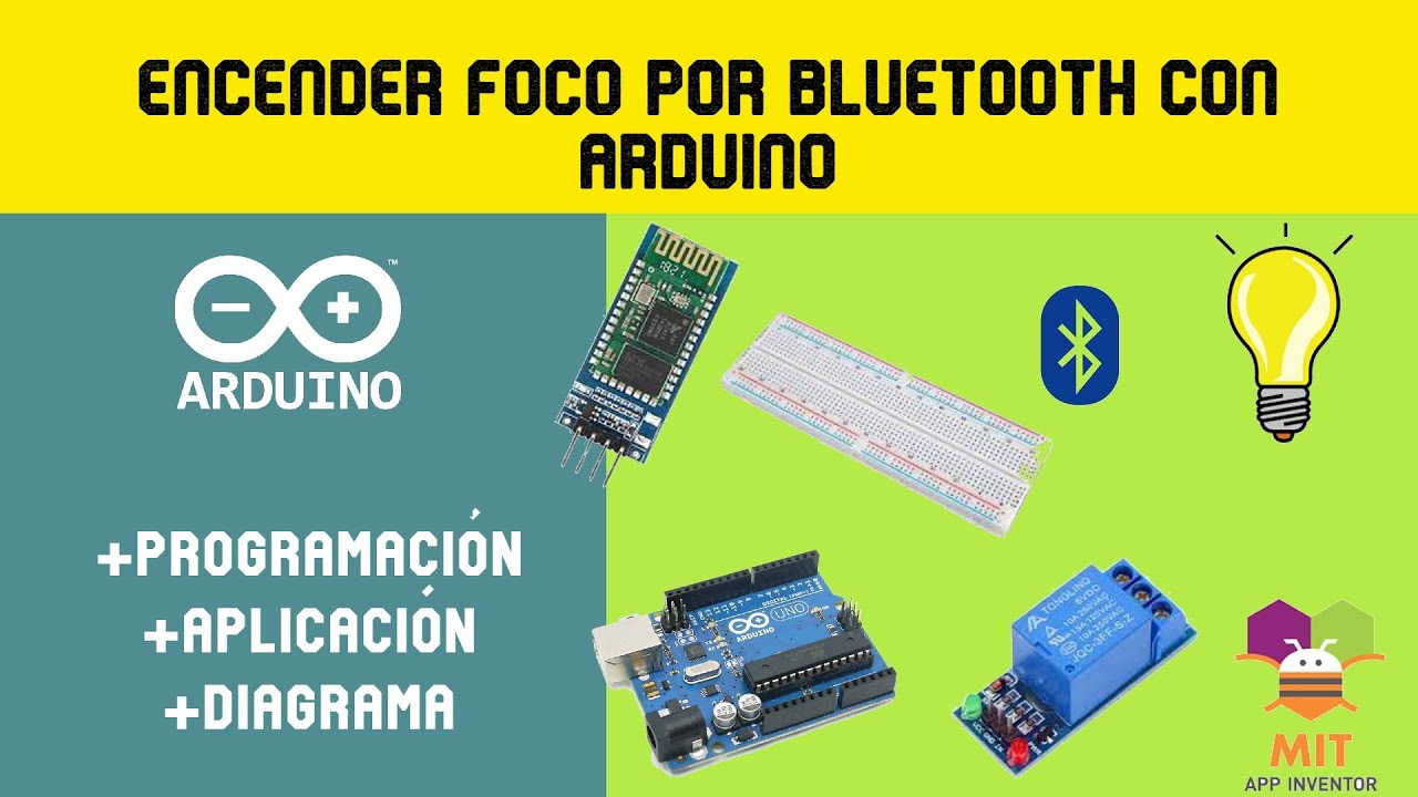 ✅✅Encender FOCO con el celular vía BLUETOOTH con ARDUINO, CÓDIGO + APK + DIAGRAMA