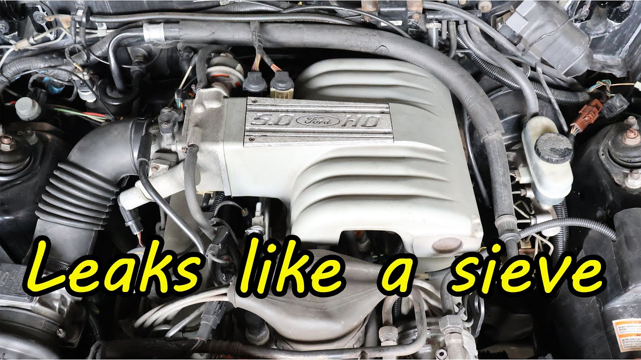 Fixing all the current leaks on my 1993 Mustang GT rebuild.