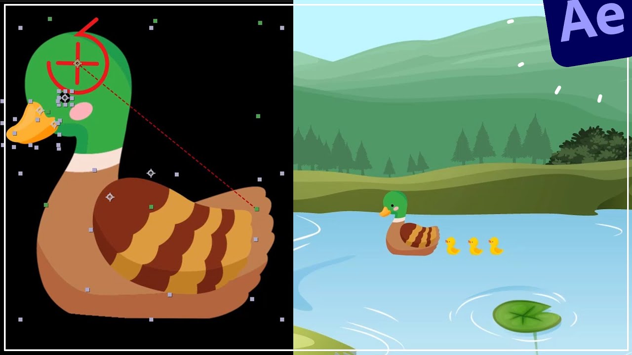 Duck Family Animation Tutorial in After Effects Tutorials