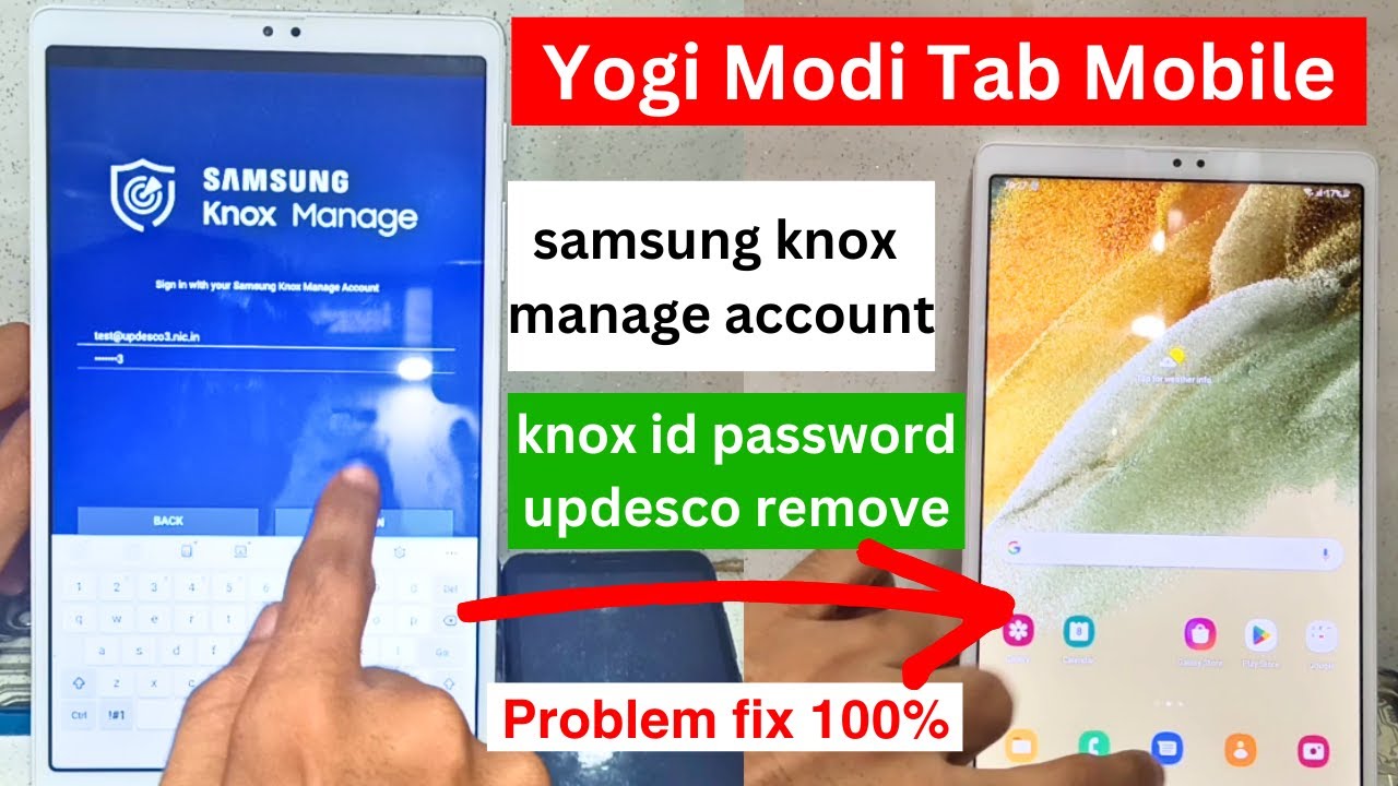 Yogi Modi Tab Mobile Knox manage Account Problem fix 100% || Sign in with your Samsung KNOX manage