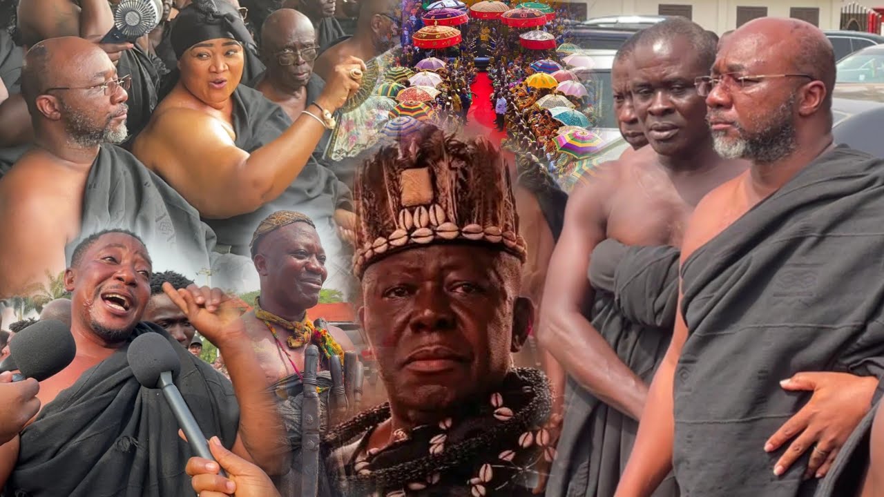 SEE Jubilations After How New Mamponghene Daasebre OSEI BONSU III TouchDown@Manhyia To Swear An OATH