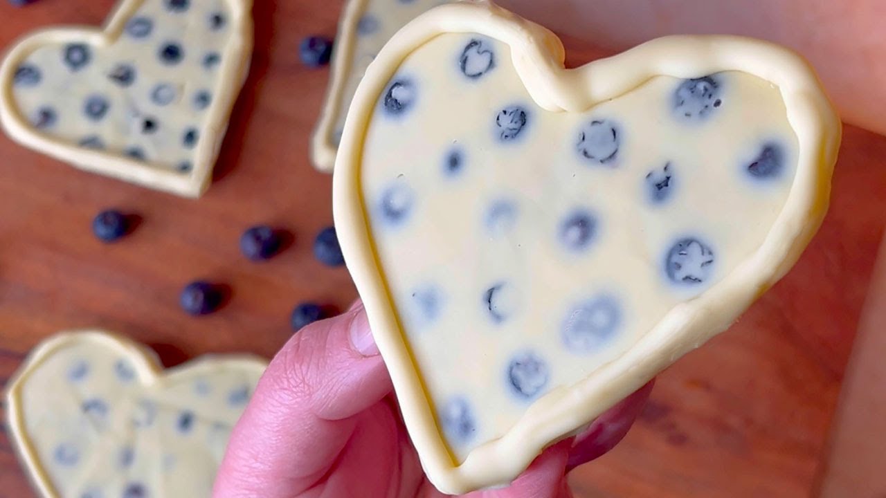 Хрустящие маленькие сердечки: всего 2 ингредиента 💜 Быстрый десерт