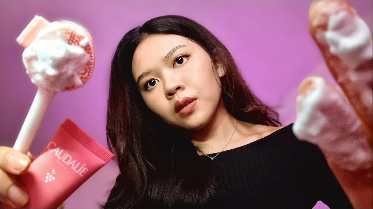 ASMR Thai Deep Facial Cleaning and Relaxing Night Skincare 🧼 ทำความสะอาดและดูแลผิวหน้าอย่างล้ำลึก