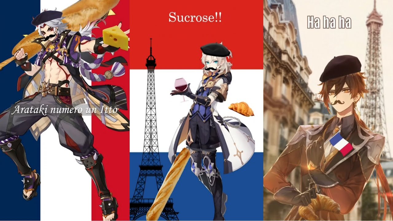 Genshin impact french meme Tiktok Compilation