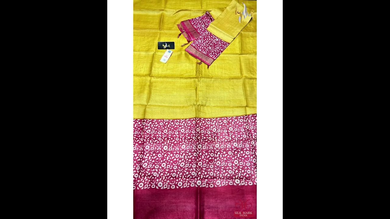 pure tussar silk dress material