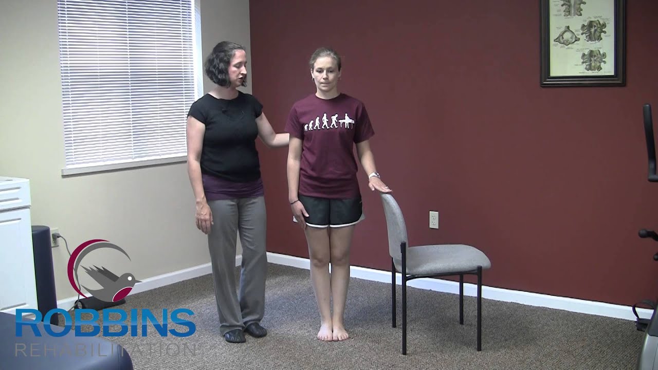 Romberg with Eyes Closed | Robbins Rehabilitation