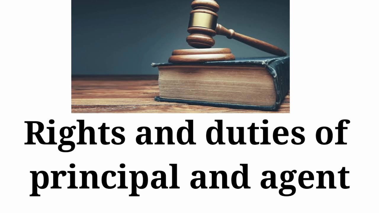 RIGHTS AND DUTIES OF PRINCIPAL AND AGENTS EXPLAINATION BY MISSAFIZAH