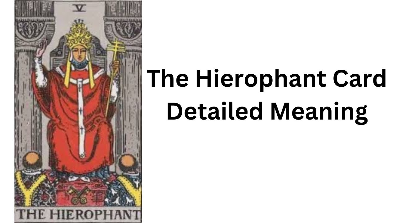 The Hierophant —Tarot Card Meaning || Major Arcana || Learn Tarot With Nidhi