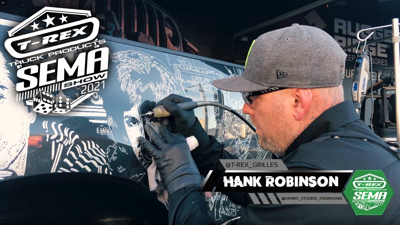 SEMA Show 2021 Hank Robinson HANRO Studios Engraved Ford Super Duty