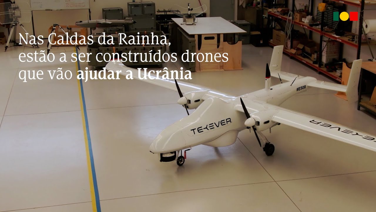 Nas Caldas da Rainha, estão a ser construídos drones para ajudar a Ucrânia