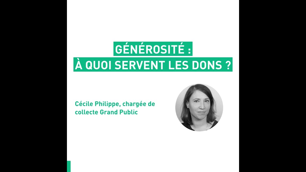 Générosité : à quoi servent les dons ?