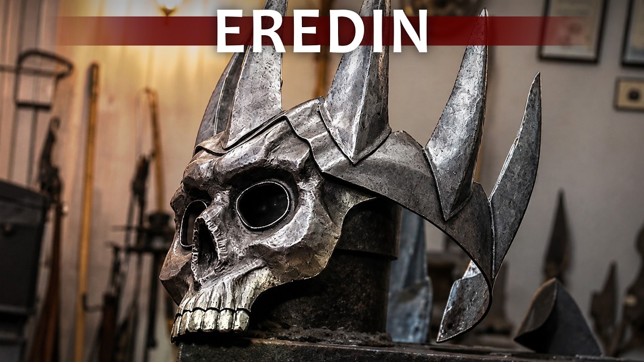 Functional Wild Hunt Helmet. Eredin, Steel Armor, metalworking, Witcher 3