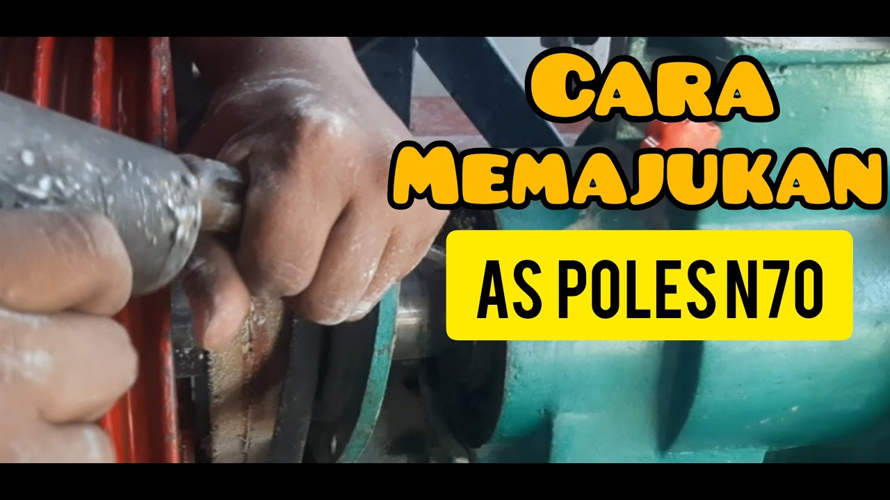 cara memajukan as poles n70 || selep padi keliling