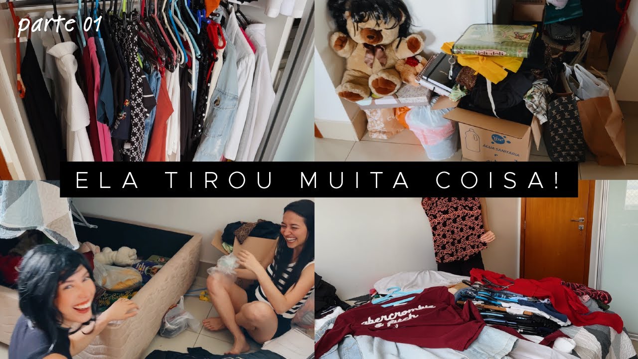 DESTRALHE e ORGANIZAÇÃO do GUARDA-ROUPA da minha AMIGA Ep.03 Parte 01 | MINIMALISMO NA PRÁTICA