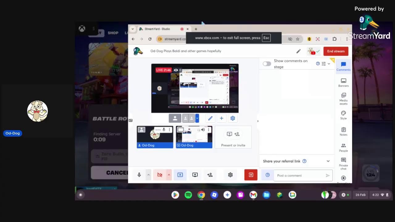 Od-Dog Plays Baldi and other games hopefully
