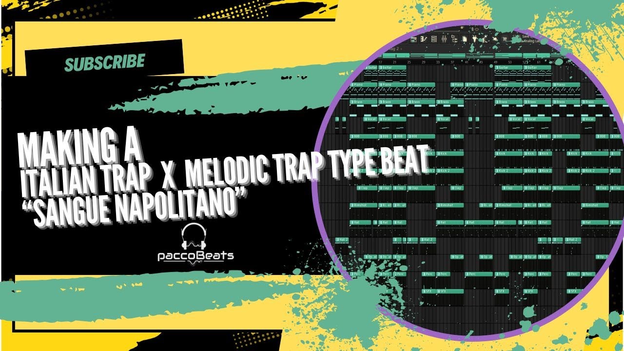 FL Studio Making a Italian Trap X Melodic Trap Type Beat/ Making a Beat from scratch