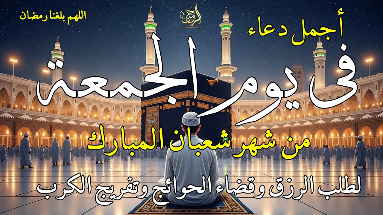 دعاء فى يوم الجمعة المستجاب دعاء يوم 18من شهر شعبان للرزق والشفاء العاجل وقضاء الحوائج 🤲(4k)