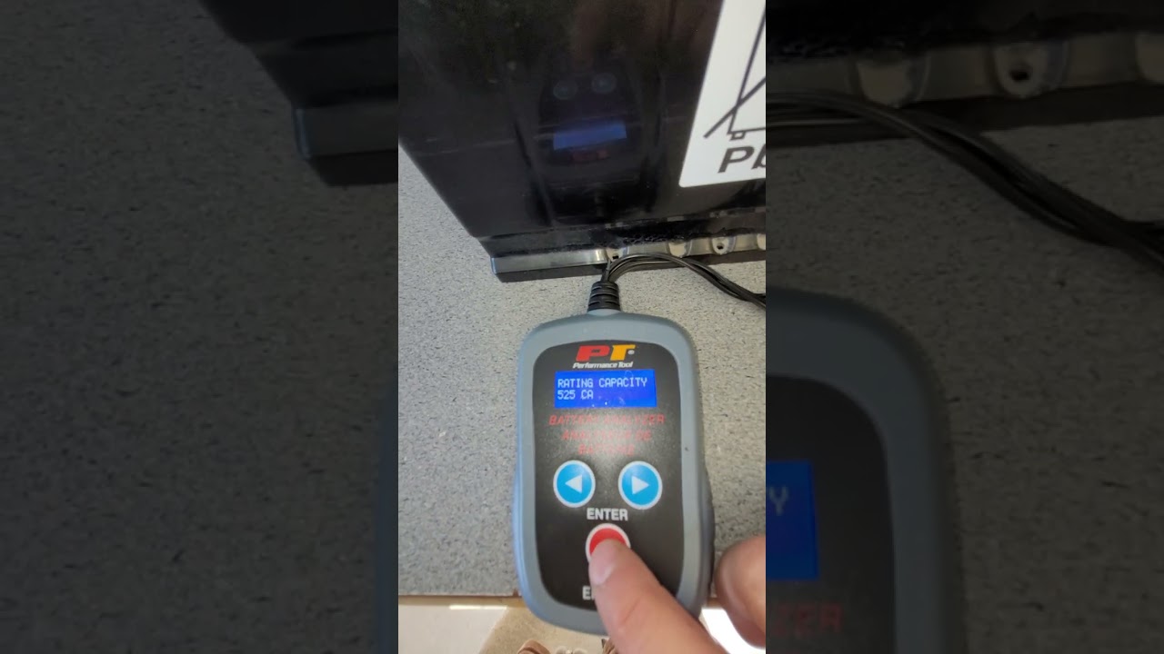 Performance tool battery tester