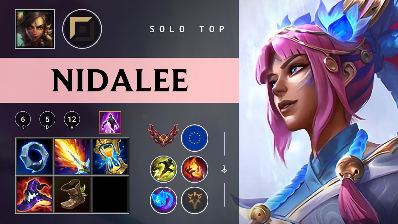 Nidalee Top vs Gnar - EUW Grandmaster Patch 26.04