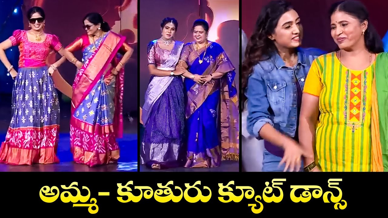 Mothers & Daughtes Dance Performance | Faima, Satya Sri, Anshu, Sri Priya |Sridevi Drama Company|Etv