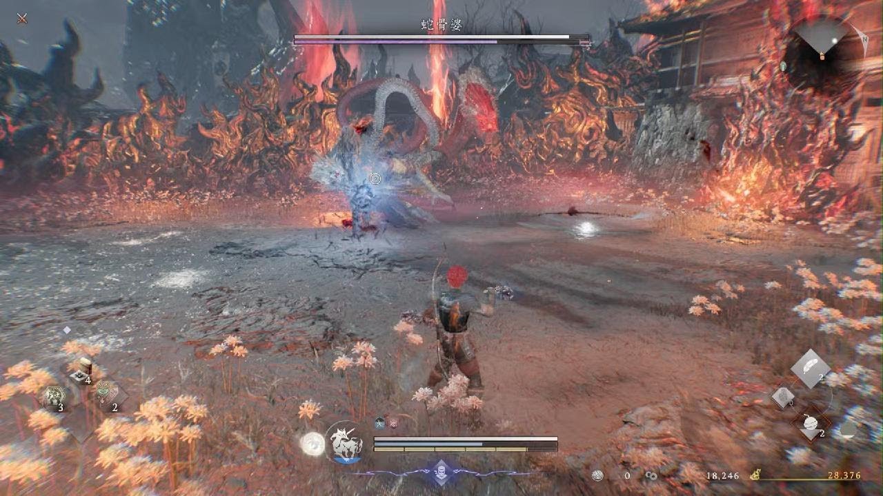 #仁王３ ゲームももバァバ　2キャラ目1周目🔸蛇骨婆🔥倒しました😊