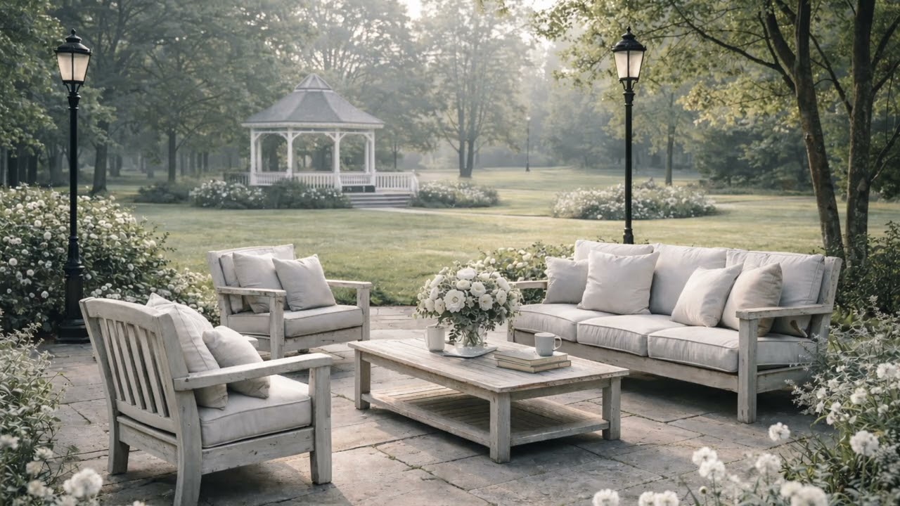 Morning Garden Ambiance with Bird Sound  for Deep Relaxation & Sleep