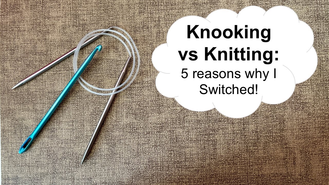 Knooking The Easier Way to Knit using a crochet hook
