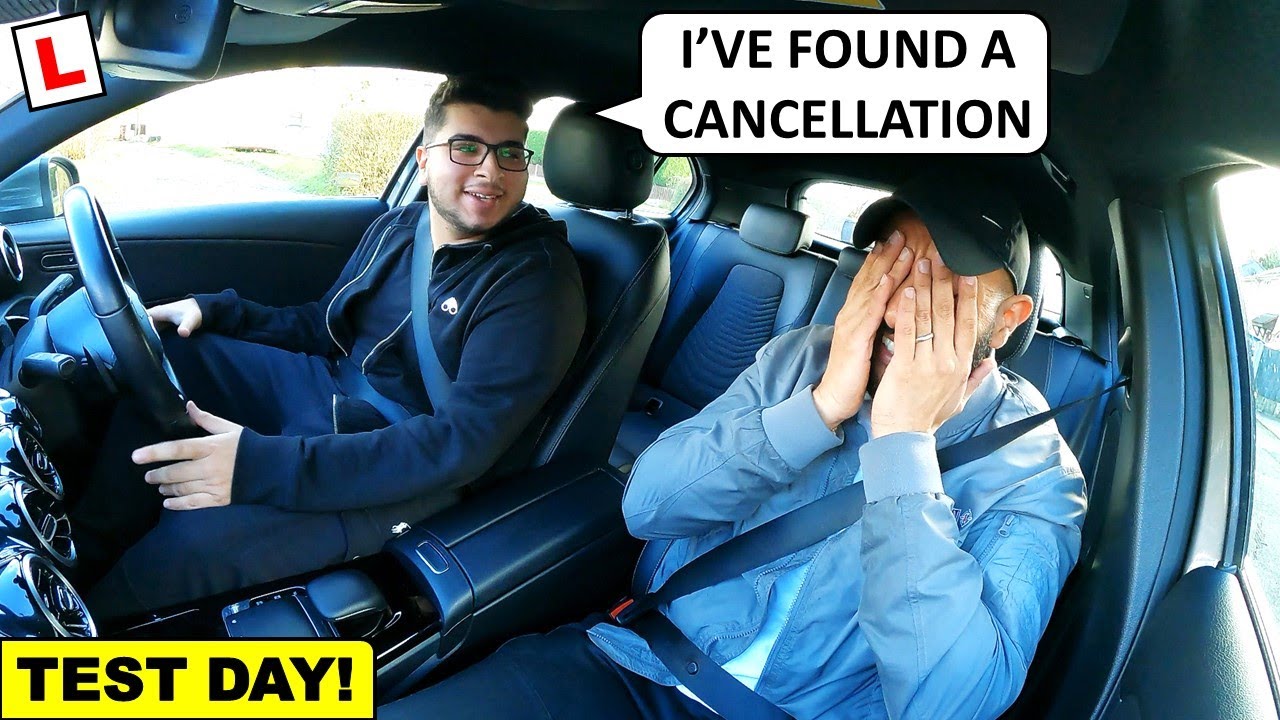 His Actual Driving Test Day