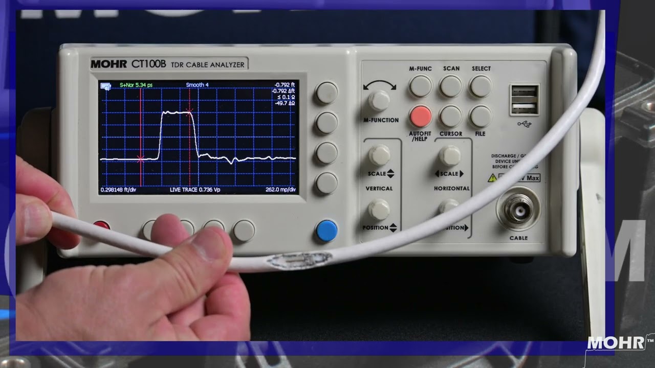 Find Intermittent Faults easily using Envelope Plot with the MOHR CT100B series TDR (2025 update)