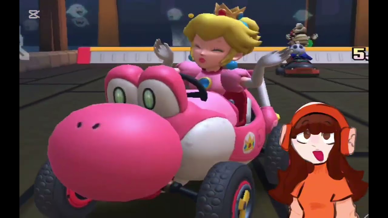 Playing Mario kart but ONLY WITH DAISY PEACH AND ROSALINA!!!! ||Super cool! 🧡🩷🩵||
