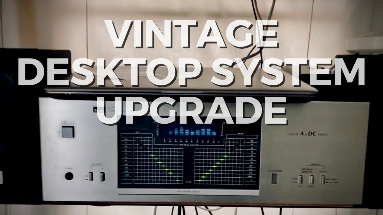 Upgrading desktop audio system with lo-fi Vintage Sansui amp.