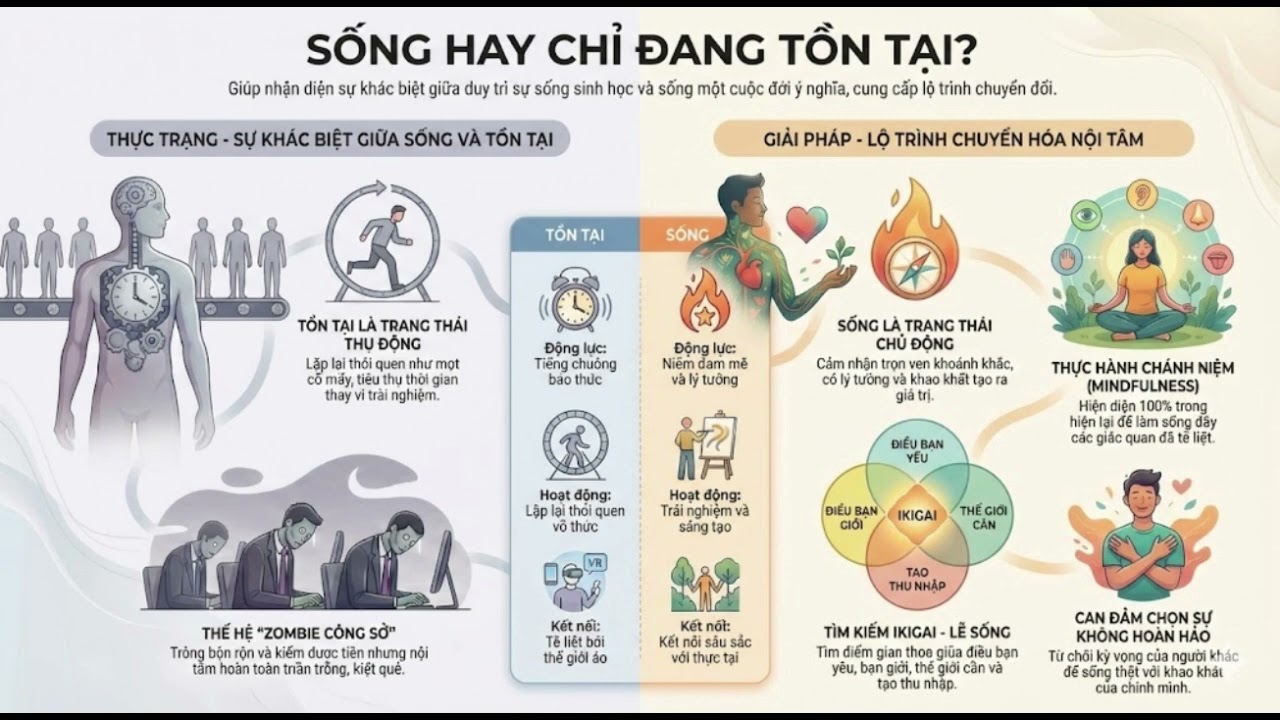 Đừng Chỉ Tồn Tại! Bí Quyết Để Sống Trọn Vẹn Từng Khoảnh Khắc