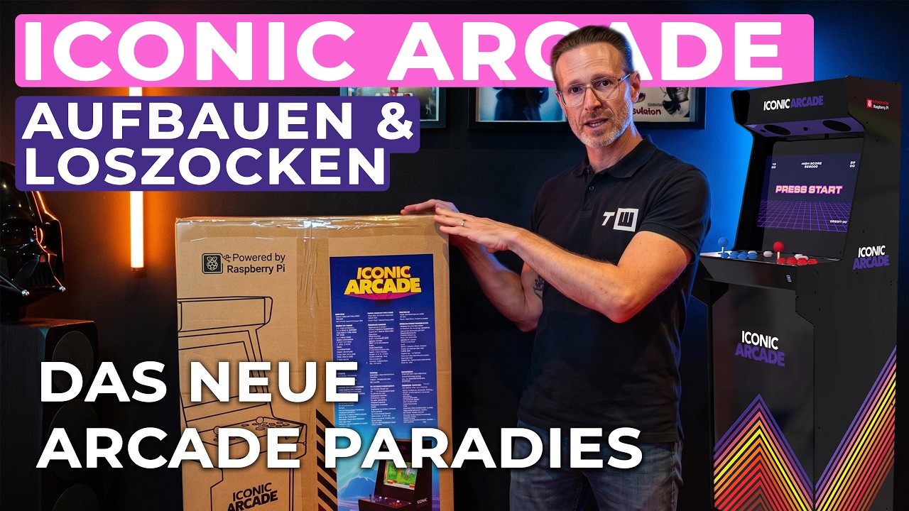 ICONIC ARCADE Neues Arcade-Paradies  | Unboxing und Aufbau vom Spielautomaten