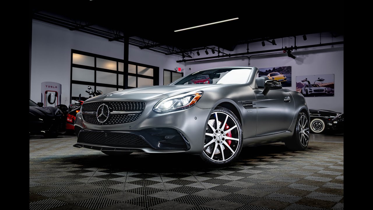 2020 Mercedes Benz SLC 43 AMG! Only 16K miles! designo Shadow Grey Magno Paint! Twin Turbo V6!