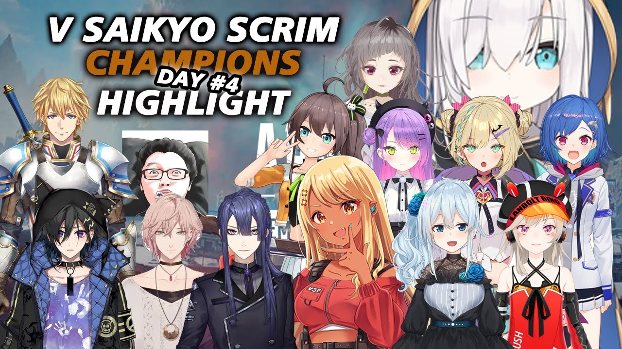 V Saikyo Scrim Champions Highlight day 4ǀ ft. Qpi, Towa, Izuru, and others ǀ Apex Legends