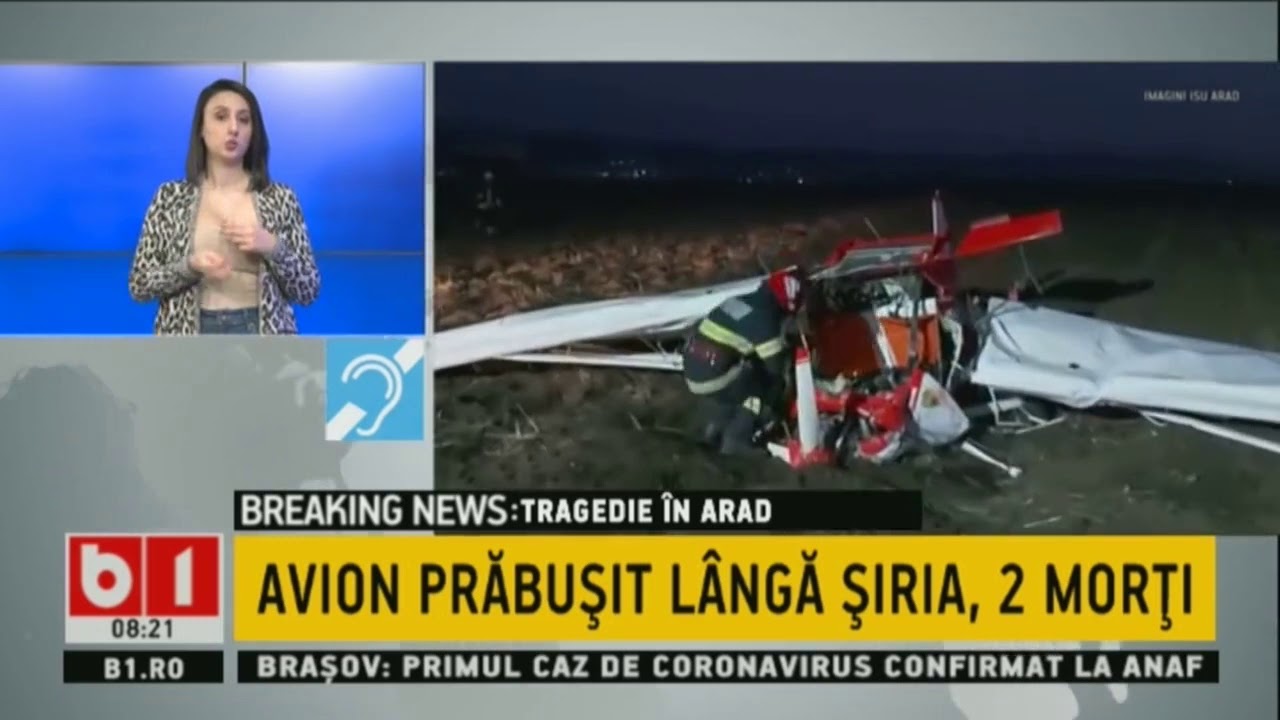 TRAGEDIE IN ARAD. UN AVION DE MICI DIMENSIUNI S-A PRABUSIT PE CAMP. 2 OAMENI AU MURIT