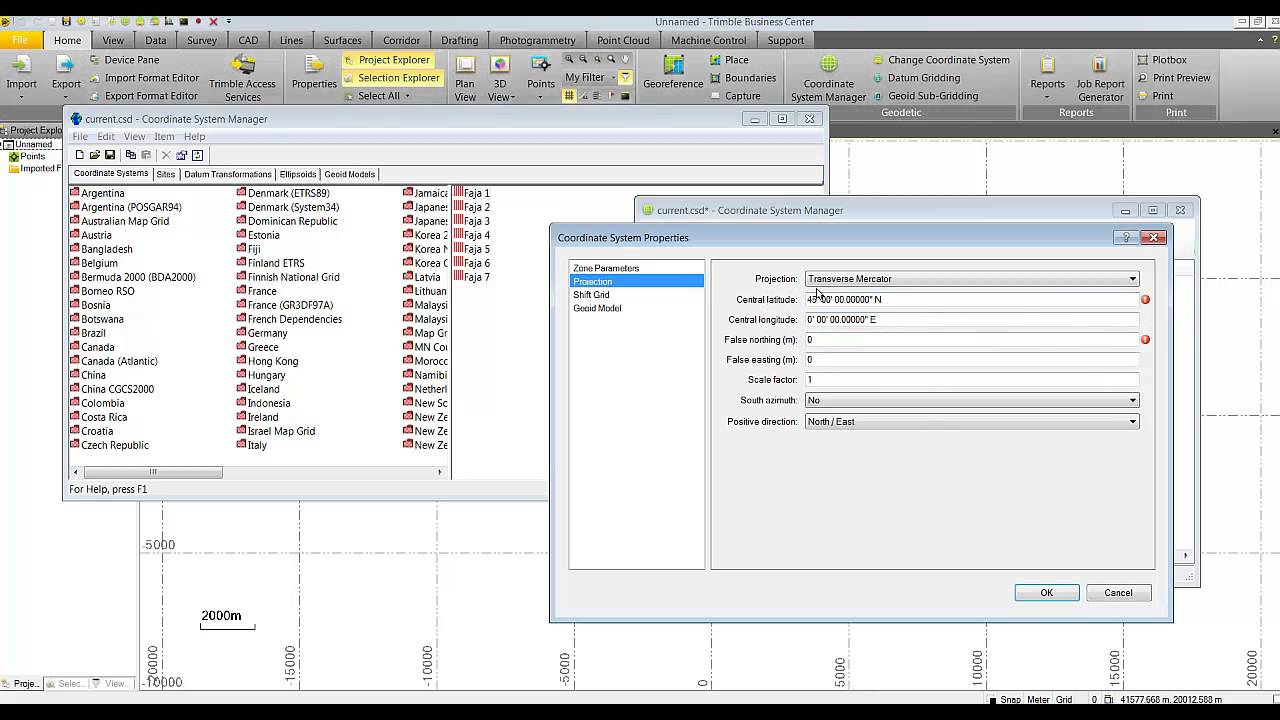 New Coordinate System Manager