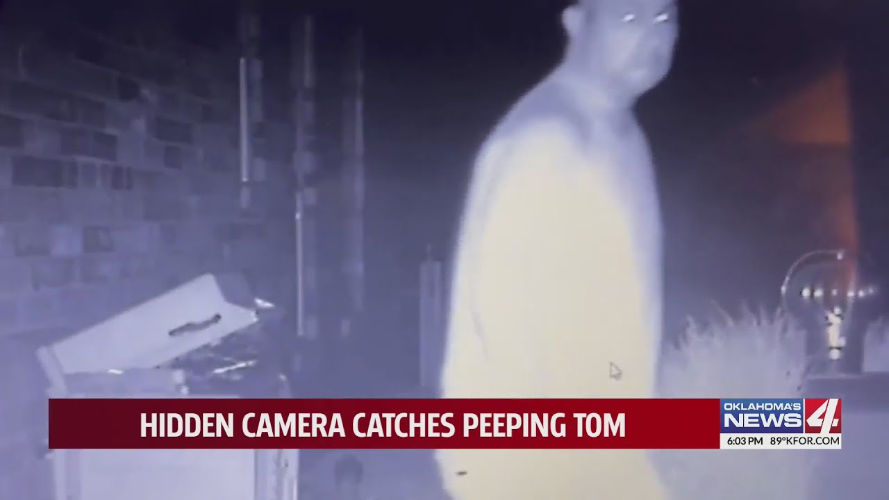Hidden camera catches Peeping Tom