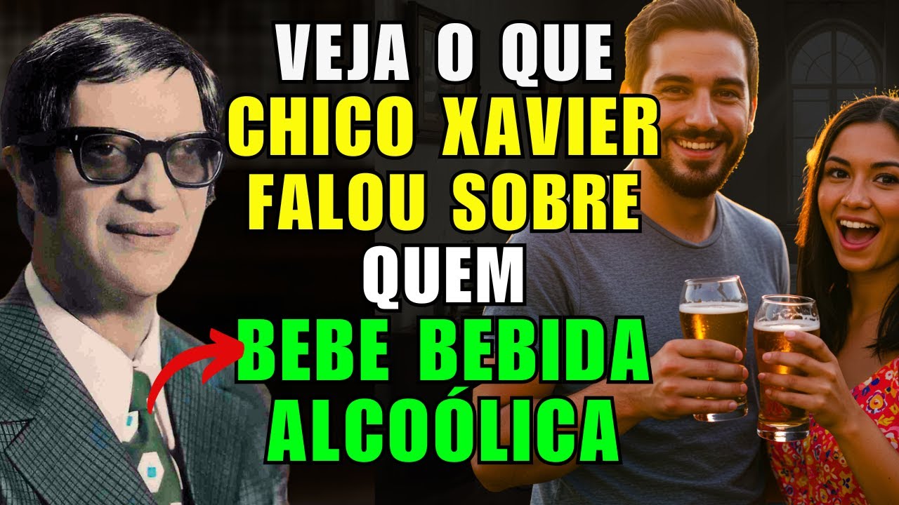 Veja o que Chico Xavier falou sobre quem usa bebida alcoólica