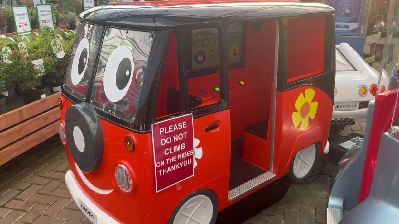 Jolly Roger Black & Red Camper Van Kiddie Ride