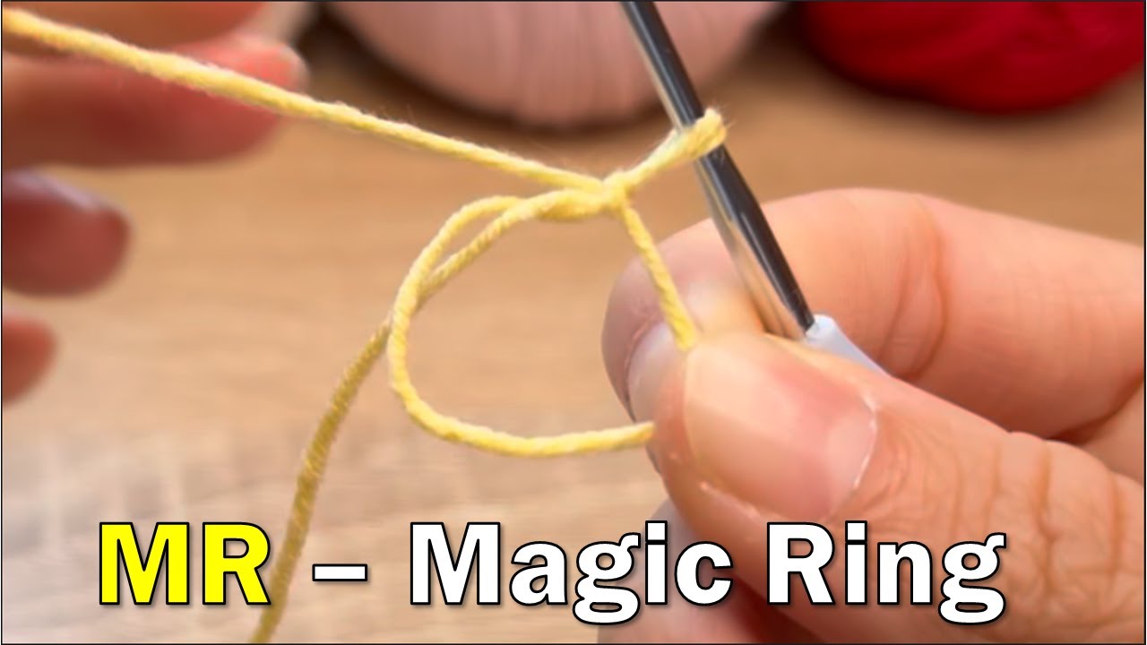 Magic Ring and 6 Single Crochet Tutorial Step By Step