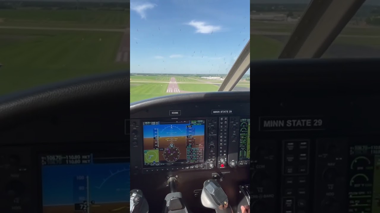 Single Engine Piper Landing #aviation #pilot