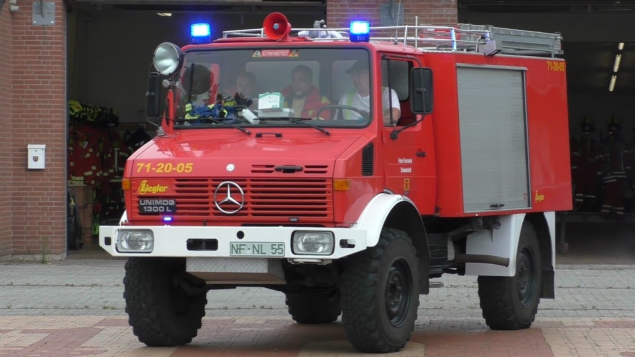 [Personensuche in Moor] Einsatzfahrten Feuerwehr Schwabstedt + Seeth