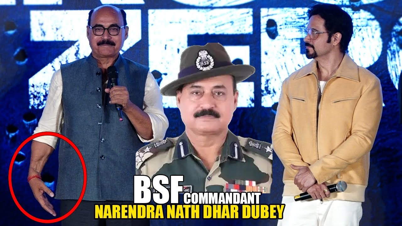 BSF Officer Narendra Nath Dubey Speech At His Biopic Movie 'Ground Zero' Trailer Launch
