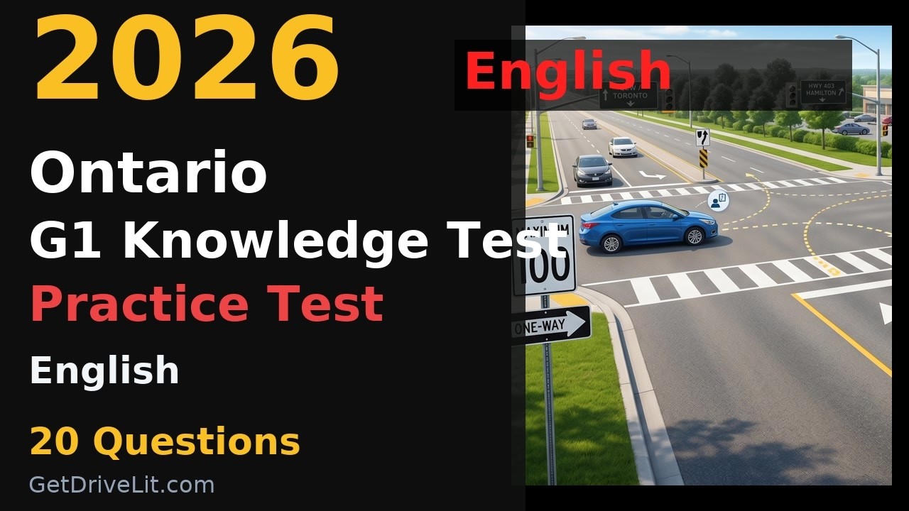 Ontario G1 Knowledge Test 2026 &ndash; 20 Practice Questions to Pass First Try