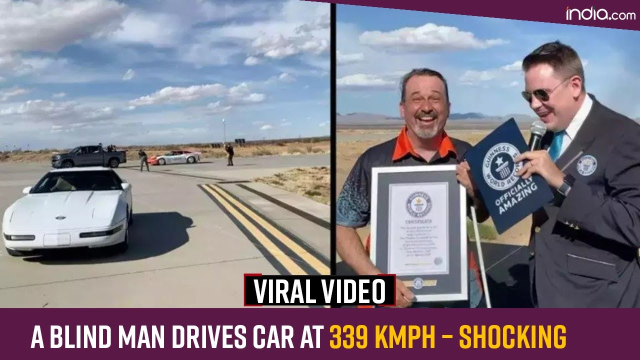 Viral Video: A Blind Man Breaks Guinness World Record by Driving a Car at 339 kmph